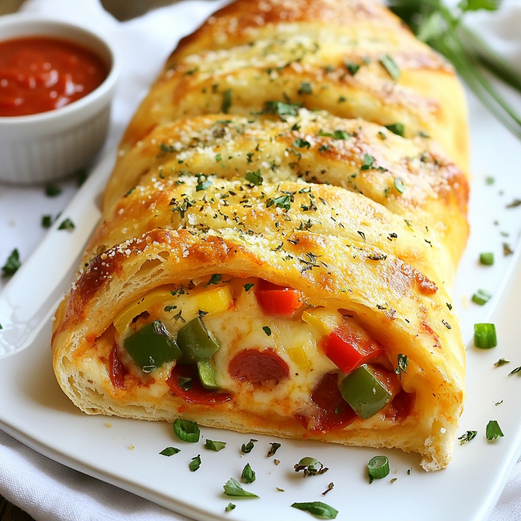 Käse-Stromboli-Laib Deftig und Einfache Anleitung