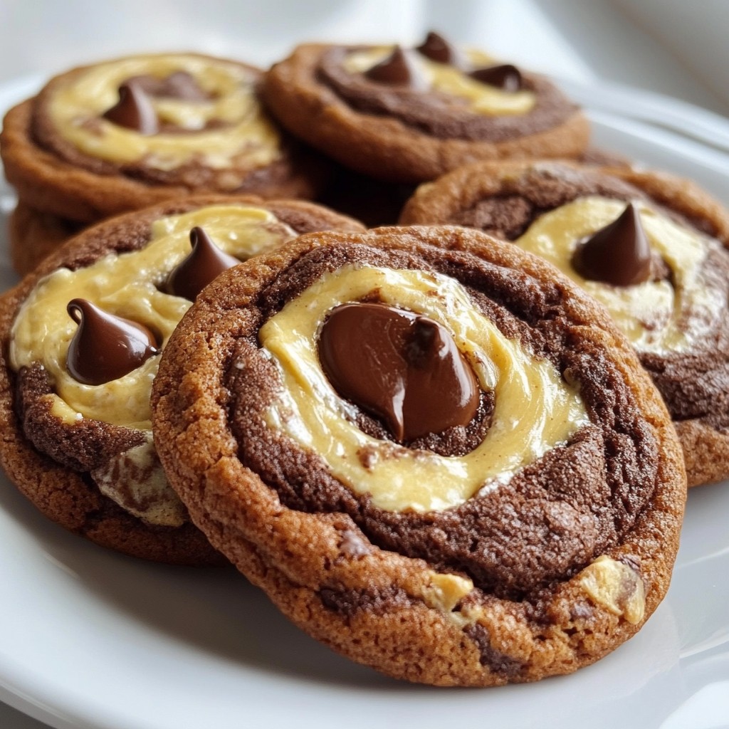 Peanut Butter Brownie Swirl Cookies Einfache Leckerei