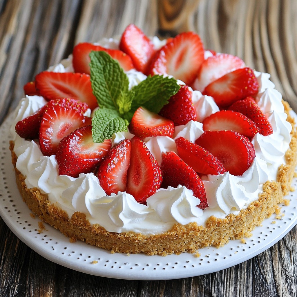 Erdbeer-Shortcake-Cheesecake Bliss Einfach und Lecker