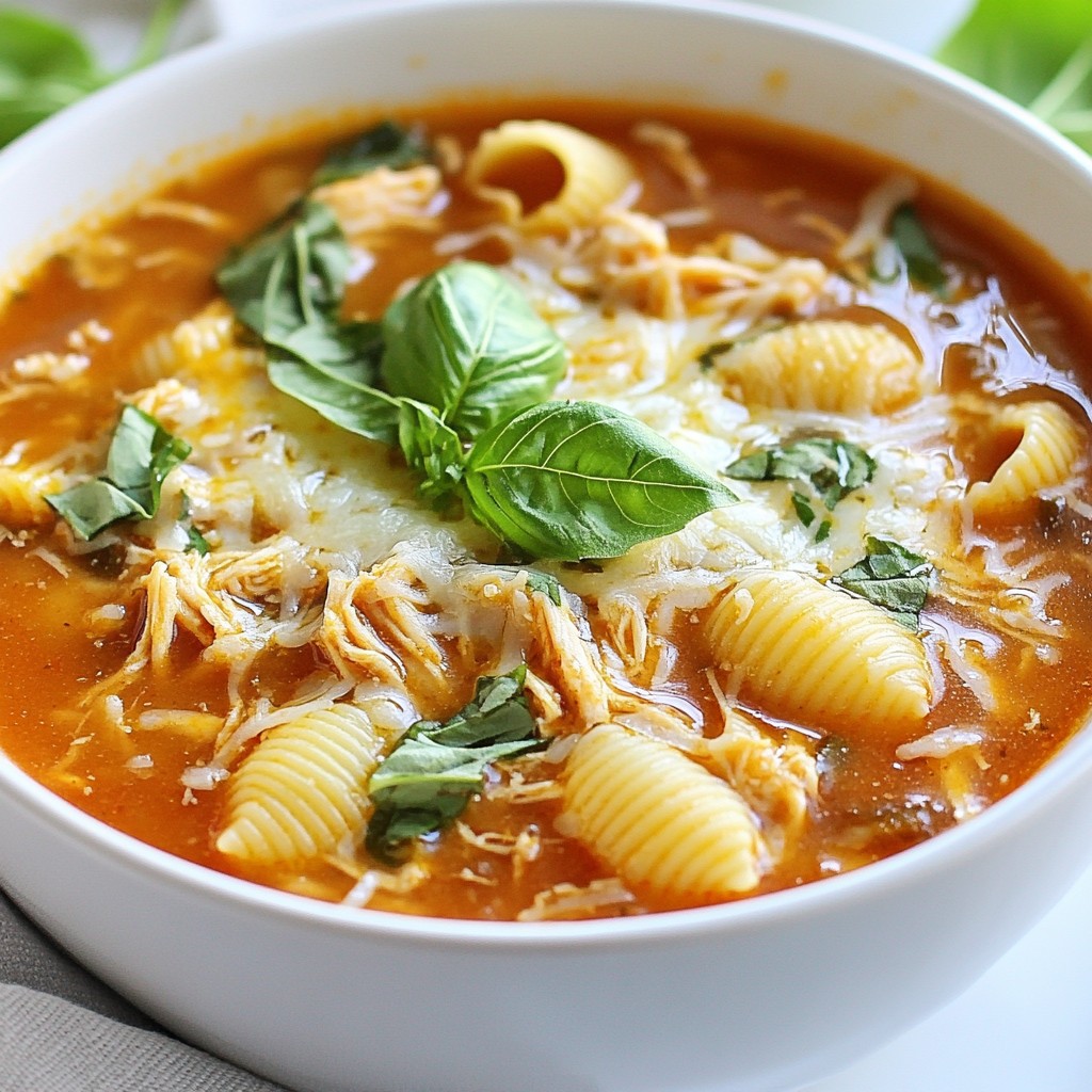 Slow Cooker Chicken Parmesan Soup Köstliches Rezept