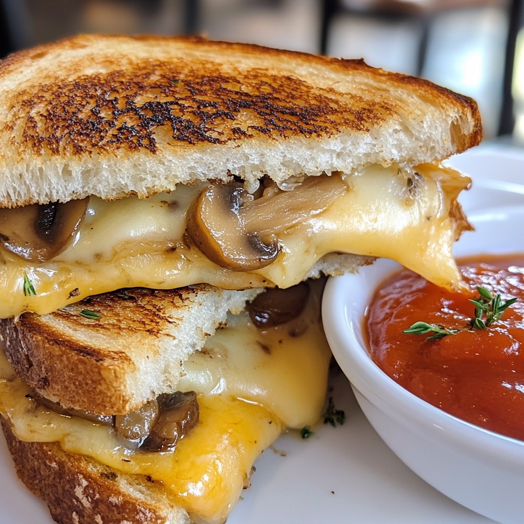 Gouda Mushroom Grilled Cheese Herzhaftes Rezept