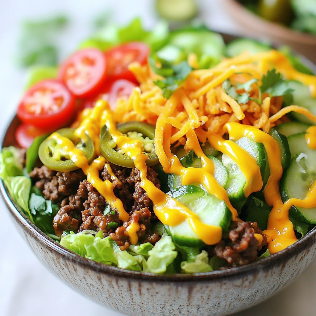 Loaded Burger Bowls Einfach und Lecker Zubereiten