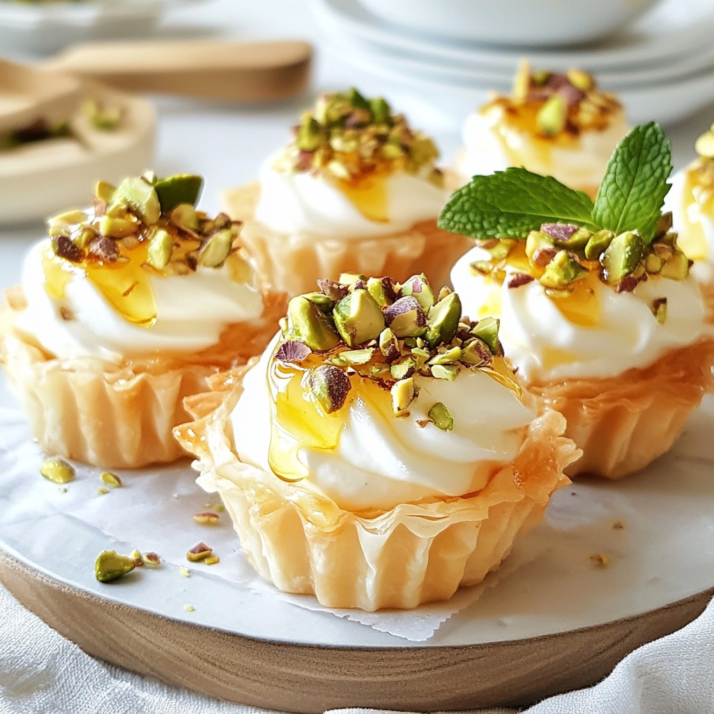 Ricotta Pistachio Honey Bites Verführerisches Rezept
