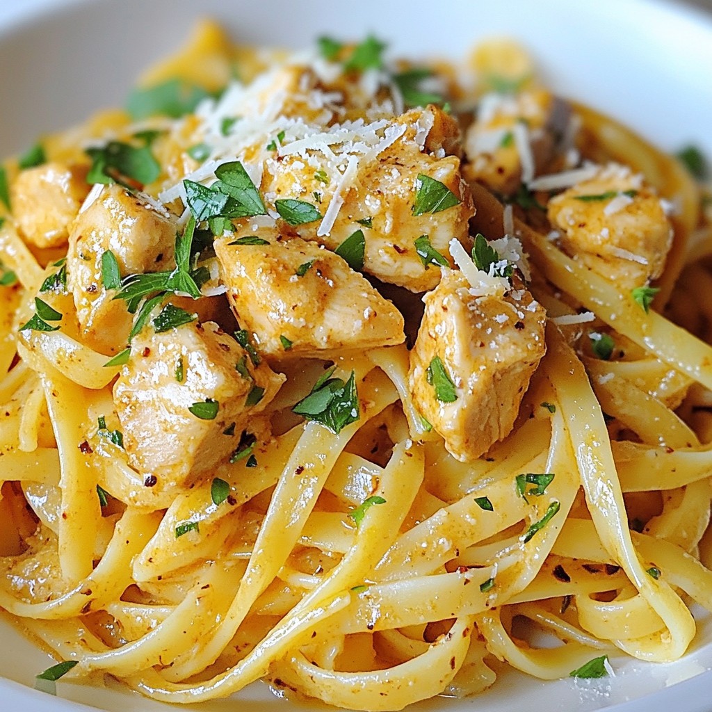 Cowboy Butter Chicken Linguine Einfaches Rezept