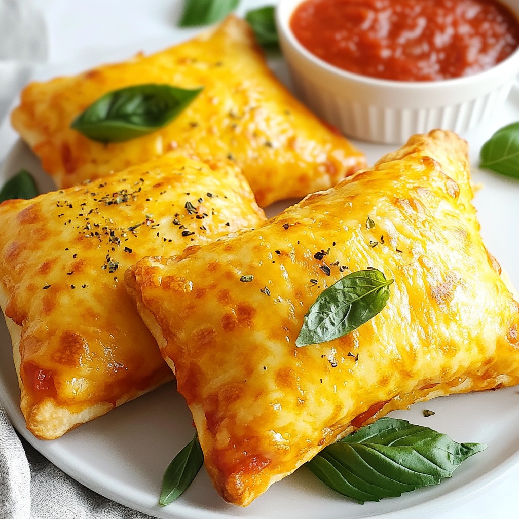 Cheesy Pizza Pockets Schnelle und einfache Zubereitung