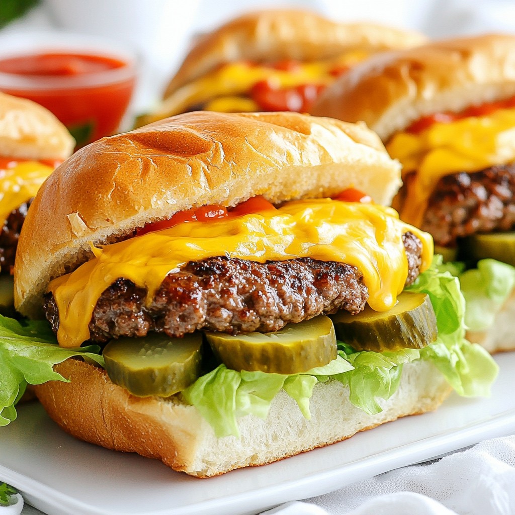 Cheeseburger Subs Einfaches und schmackhaftes Rezept