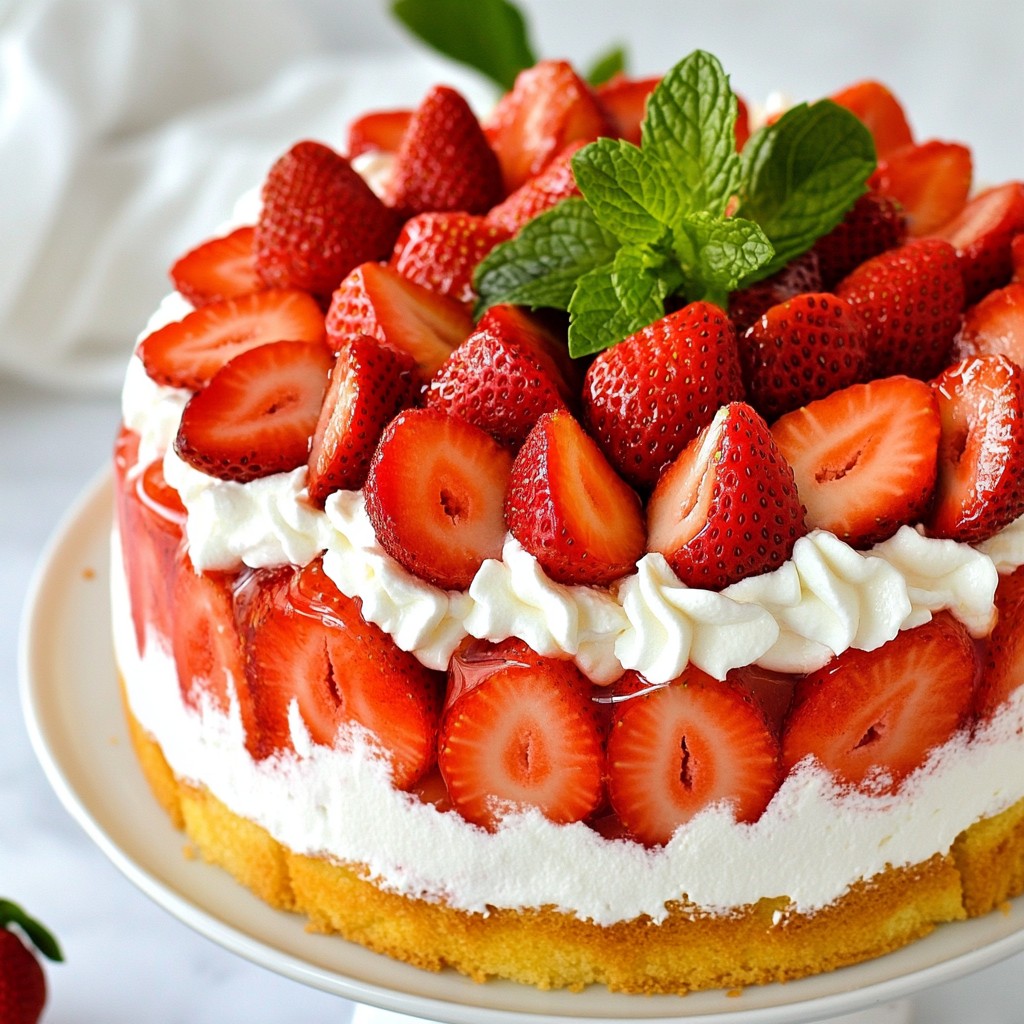 Erdbeerkuchen Poke Cake Saftig und Fruchtig Genießen