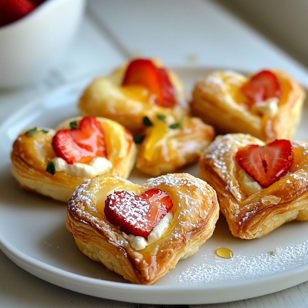 Valentine Heart-Shaped Puff Pastry Bites Köstlich Einfach