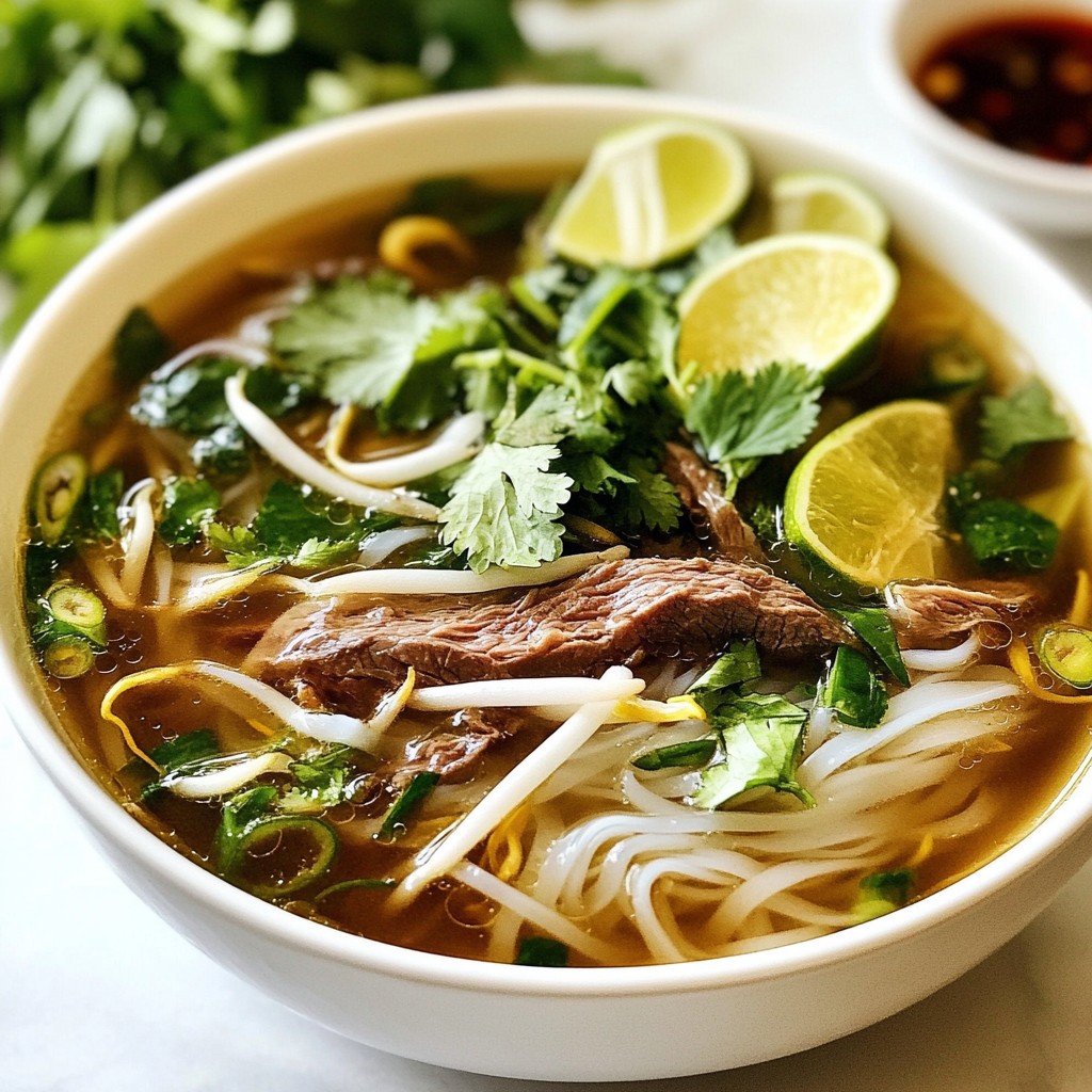 Vietnamese Beef Pho Einfache und Köstliche Mahlzeit