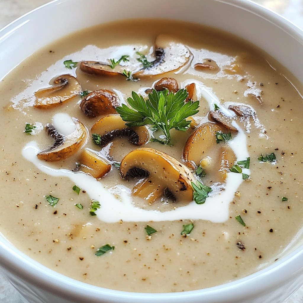 Cremige Herbstpilzsuppe Warm und Herzhaft Genießen
