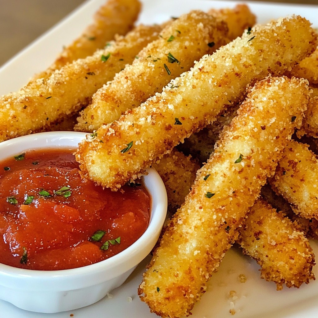 Knusprige Mozzarella-Sticks Einfach lecker genießen