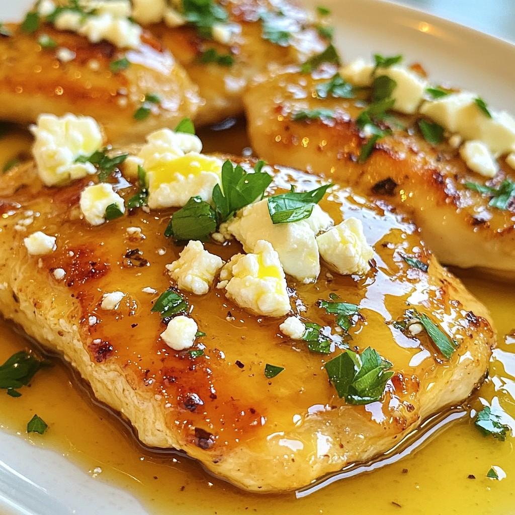 Hot Honey Feta Chicken Leckerer Genuss fürs Abendessen