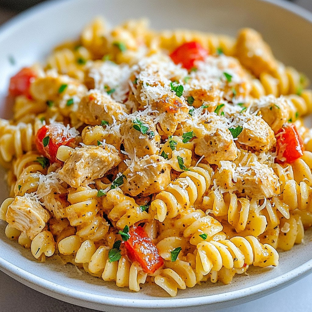 Creamy Cajun Chicken Rotini Schnelles und leckeres Gericht