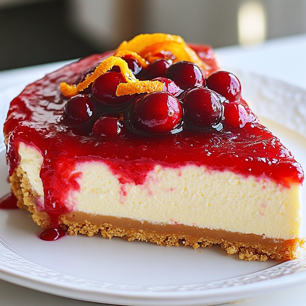 Cranberry Orange Cheesecake köstlicher Genuss ganz einfach