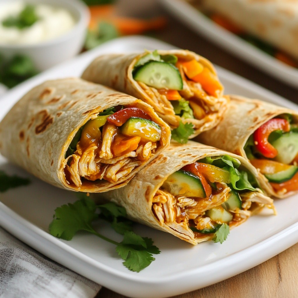 Sweet Chili Chicken Wraps köstlicher Genuss für Jeden