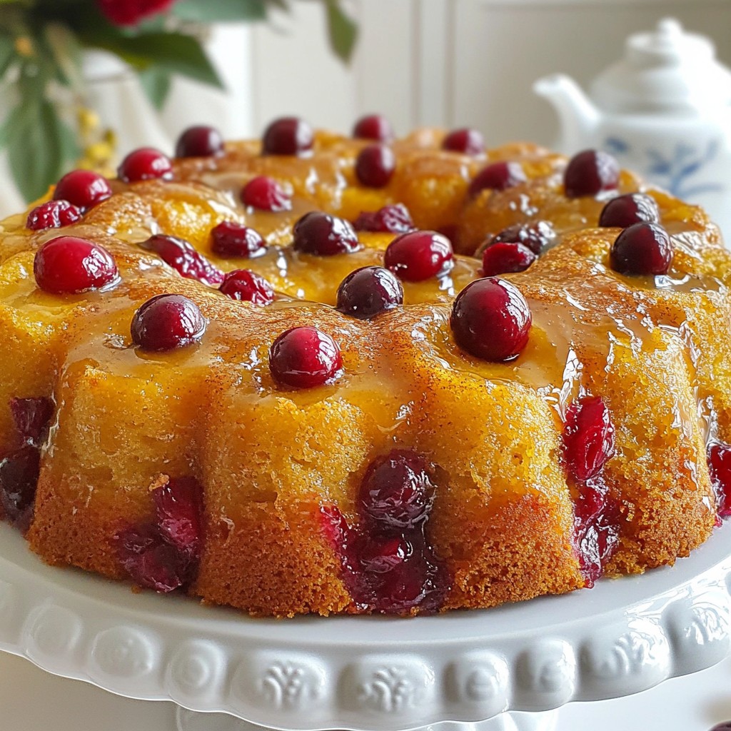 Cranberry Pudding Cake mit Butter Sauce köstlich genießen