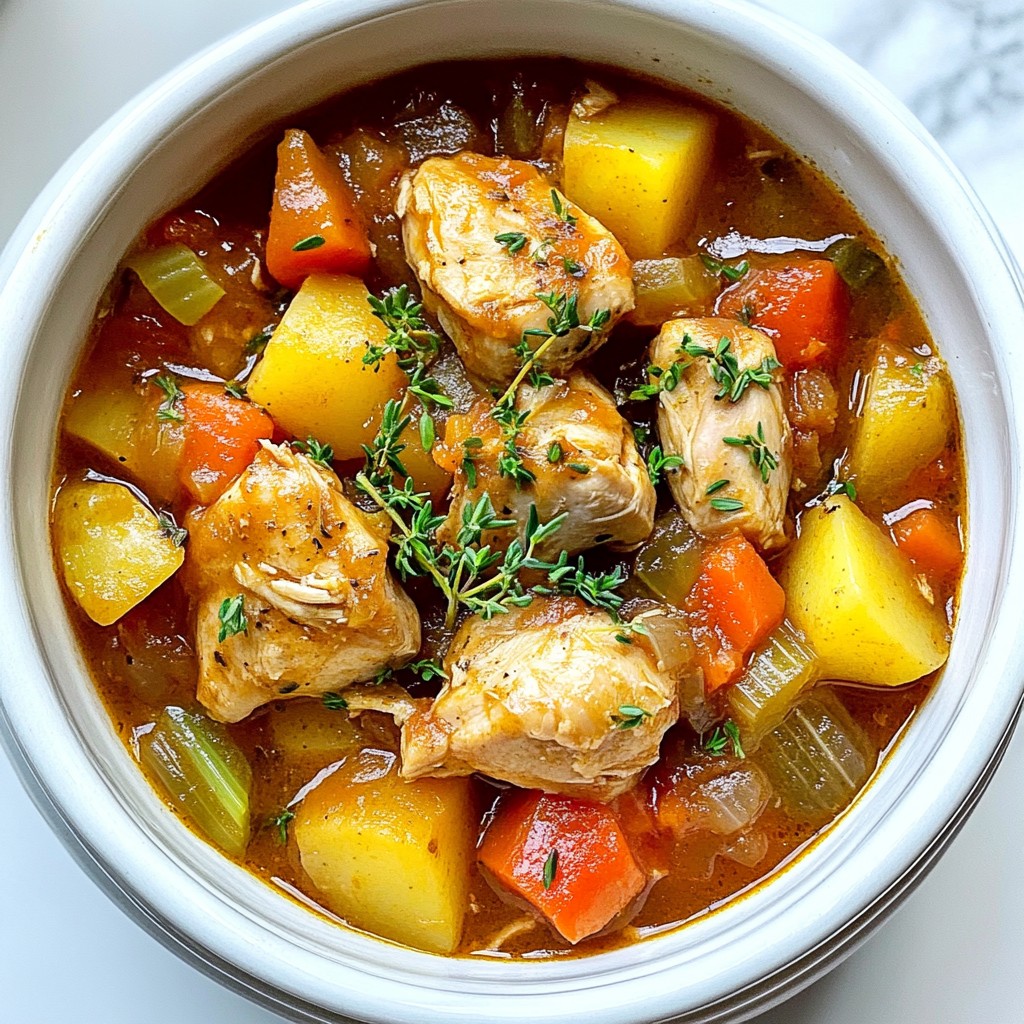 Leckeres Slow Cooker Chicken Stew Einfache Zubereitung