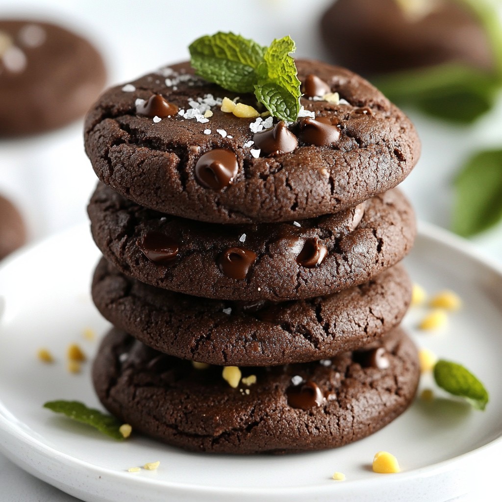 Chewy Chocolate Mint Cookies köstlicher Genuss