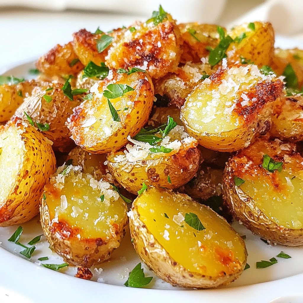 Crispy Parmesan Potatoes Knusprig und Einfach Zubereiten