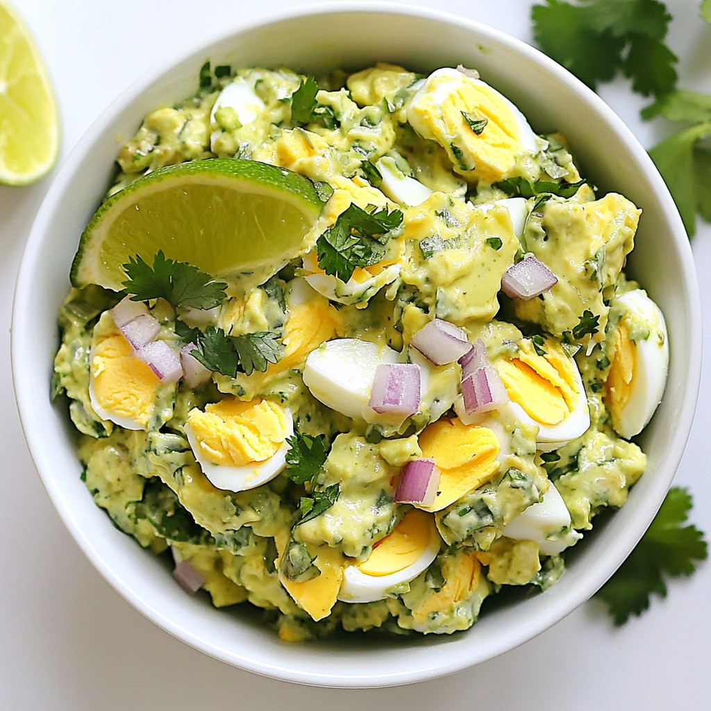 Avocado Egg Salad nährstoffreiche Kombination genießen