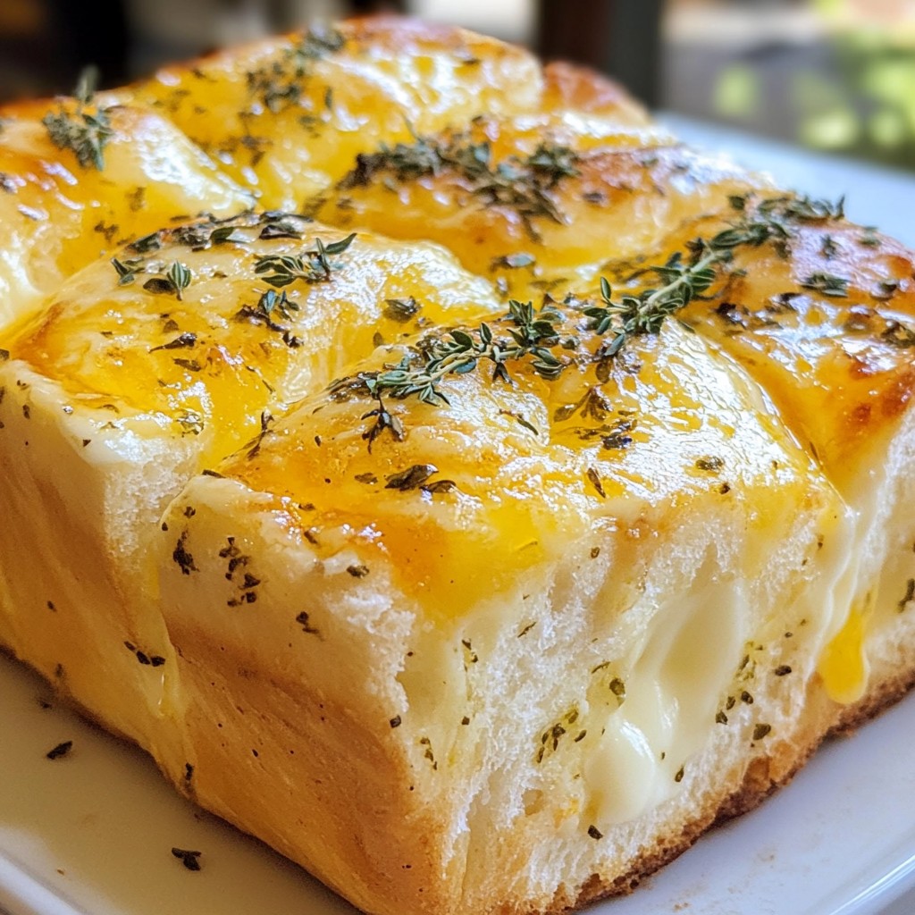 Italienisches Kräuter-Käse-Brot Einfach und Köstlich