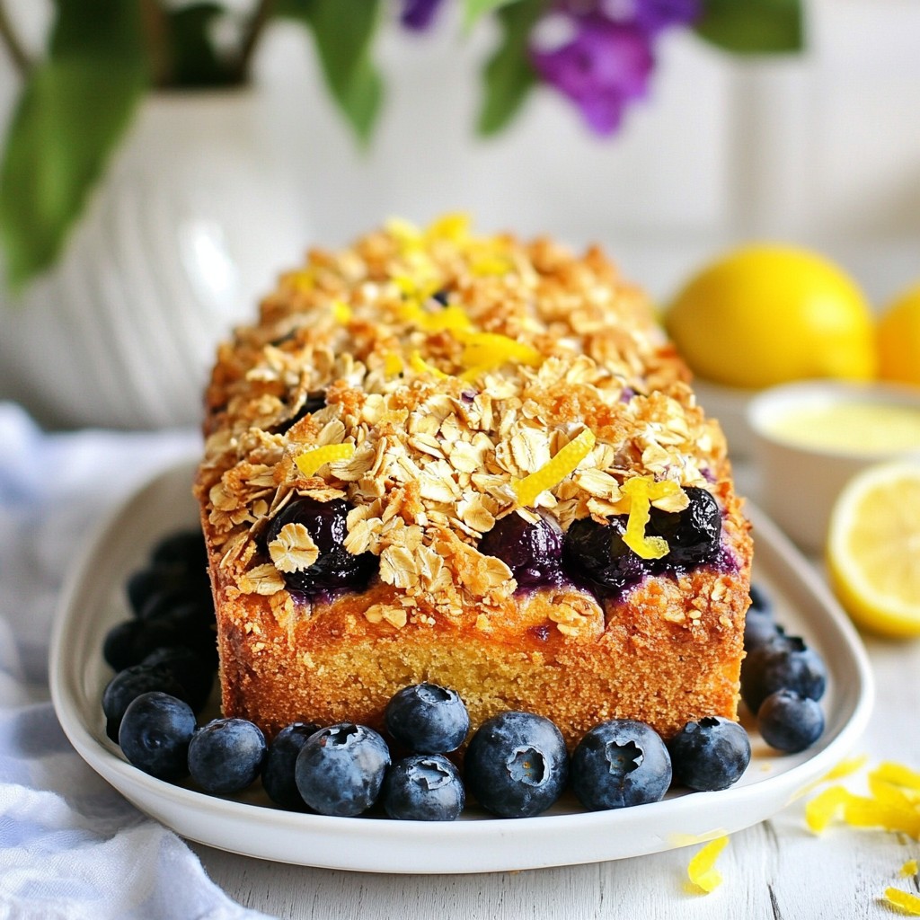 Leckerer Blueberry Lemon Sourdough mit Vanille Crunch