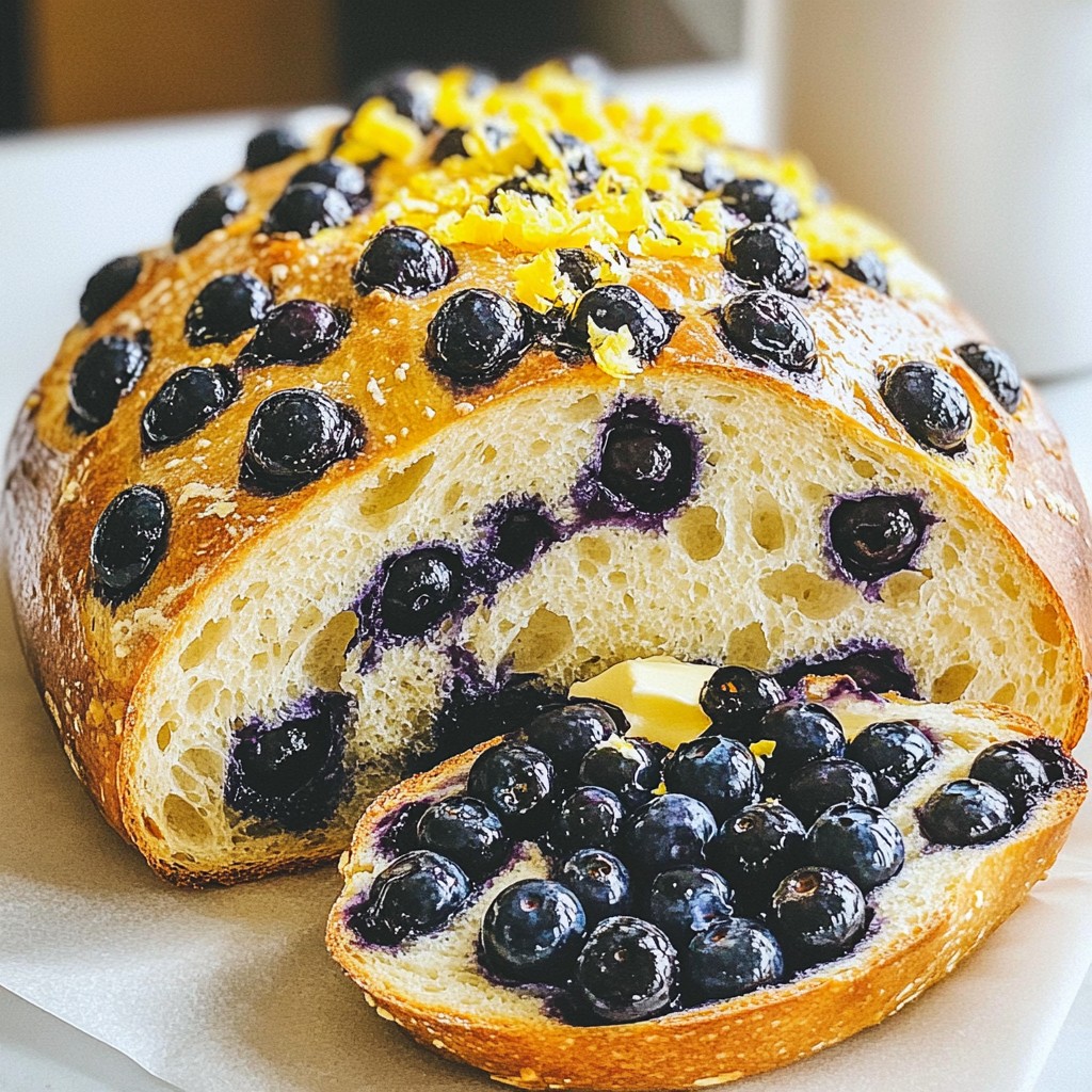 Leckeres Blueberry Lemon Sourdough Bread Rezept