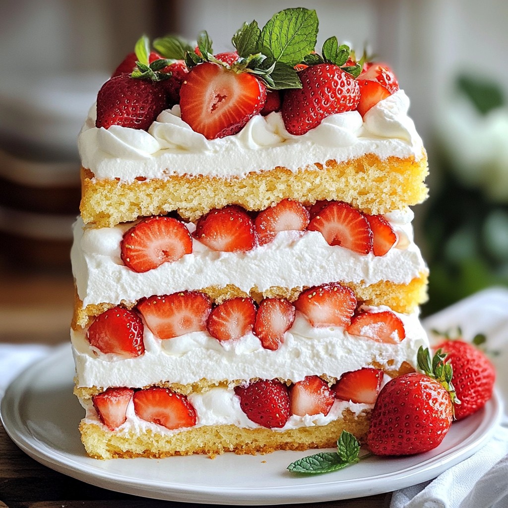 Erdbeer-Shortcake-Layerkuchen Einfache und köstliche Variante