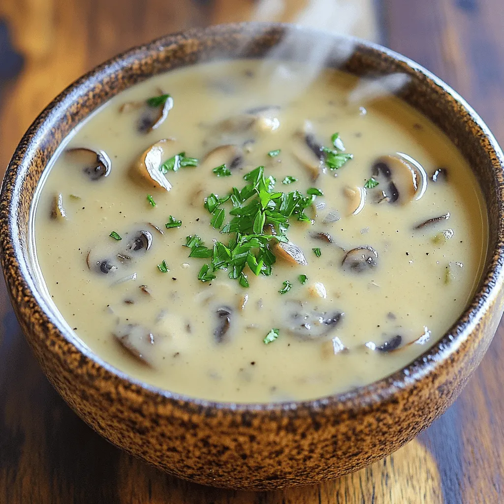 Ultra Creamy Mushroom Soup Einfaches Rezept für Genießer